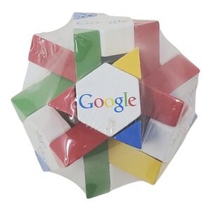Google Wooden 3D Puzzle Brain Teaser Toy NEW Sealed
